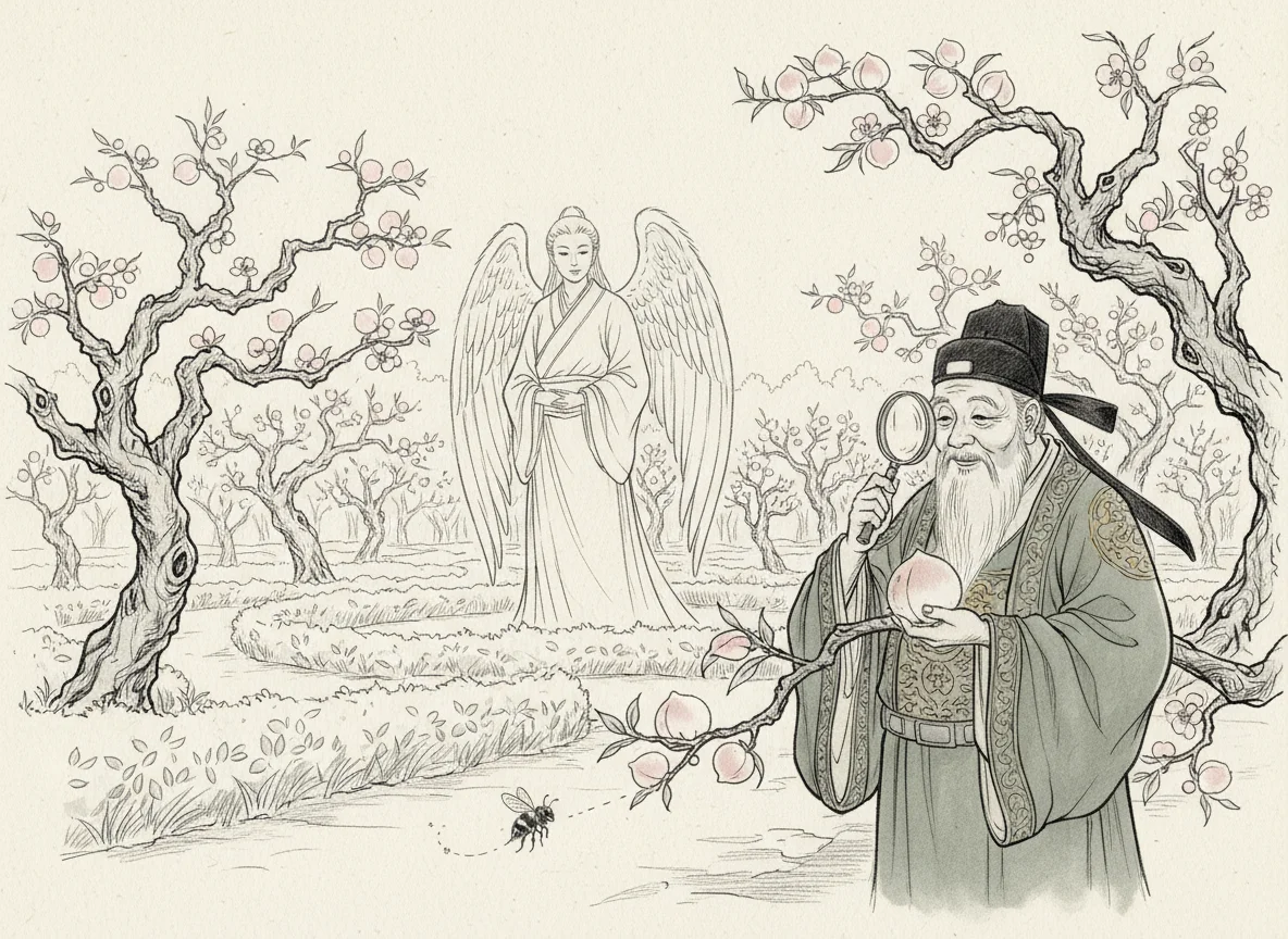 Illustration for: A Bee's Secret Entry